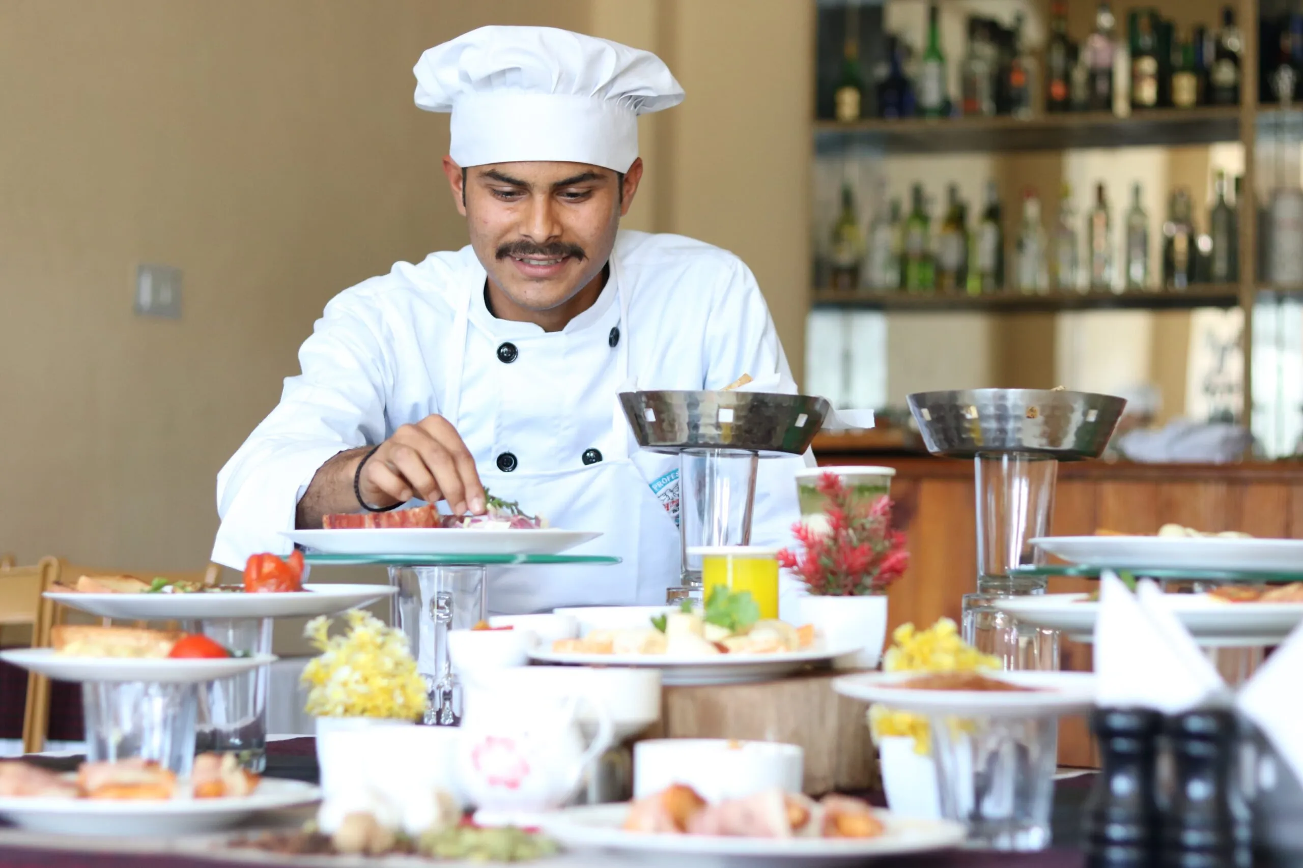 Cold kitchen and breakfast preparation
