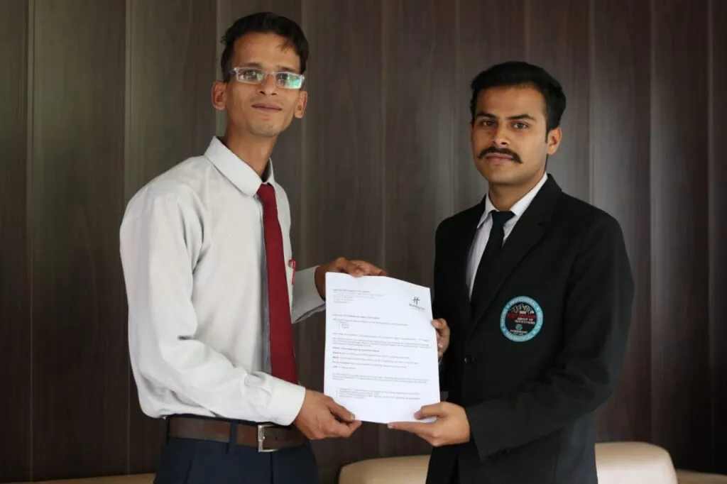 Industrial training at Holiday Inn Jaipur